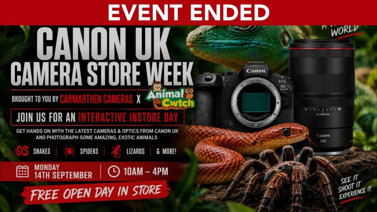 Event Recap - Animal Cwtch X Carmarthen Cameras – Canon Camera Store Week Macro Touch & Try Event
