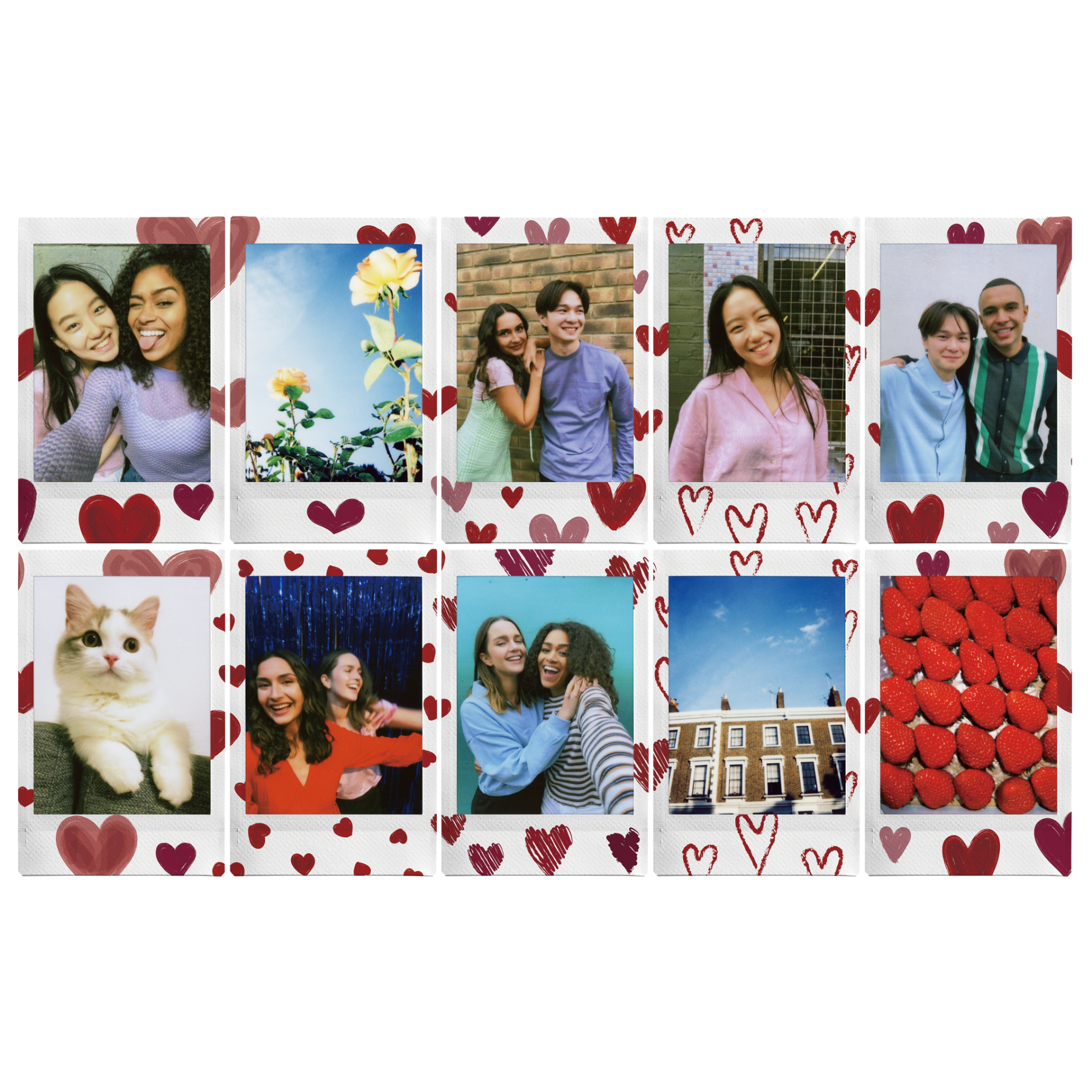 Fujifilm Instax Mini Film - Hearts Sketch