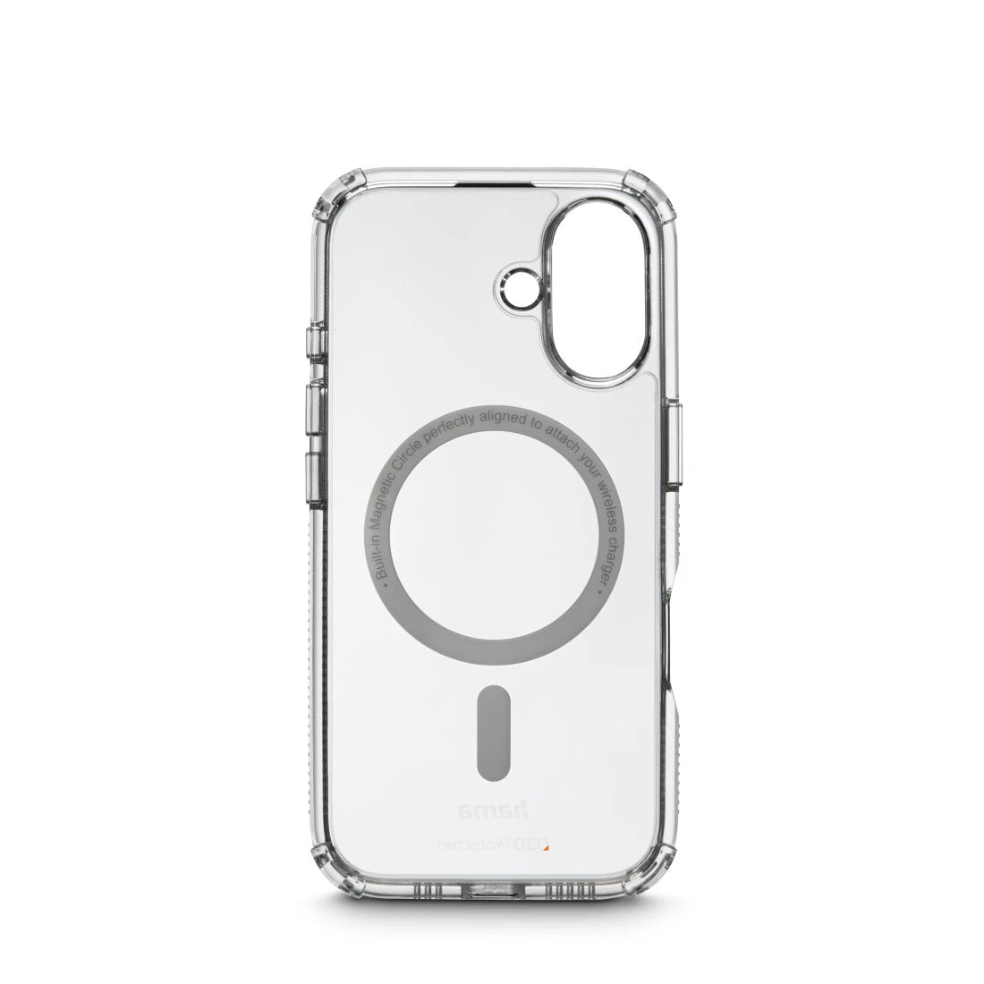 Hama (Extreme Protect) MagCase Mobile Phone Case for Apple iPhone 16, Transparent, Shock & Scratch Resistant