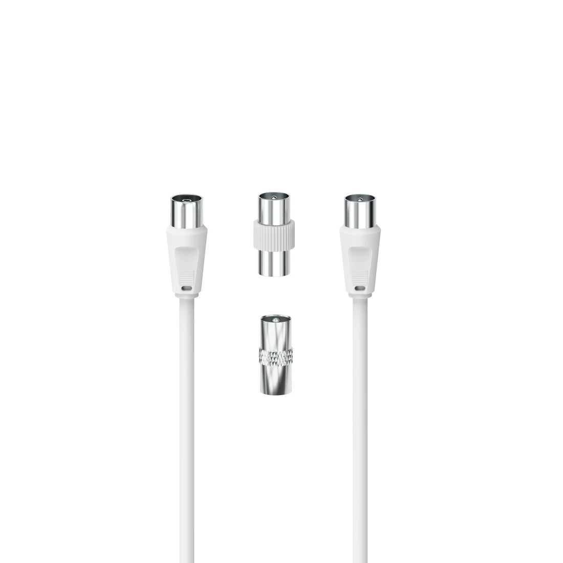Hama 3-Part Antenna Connection Kit - 5 Metre Antenna Cable + 2x Coax Adapters