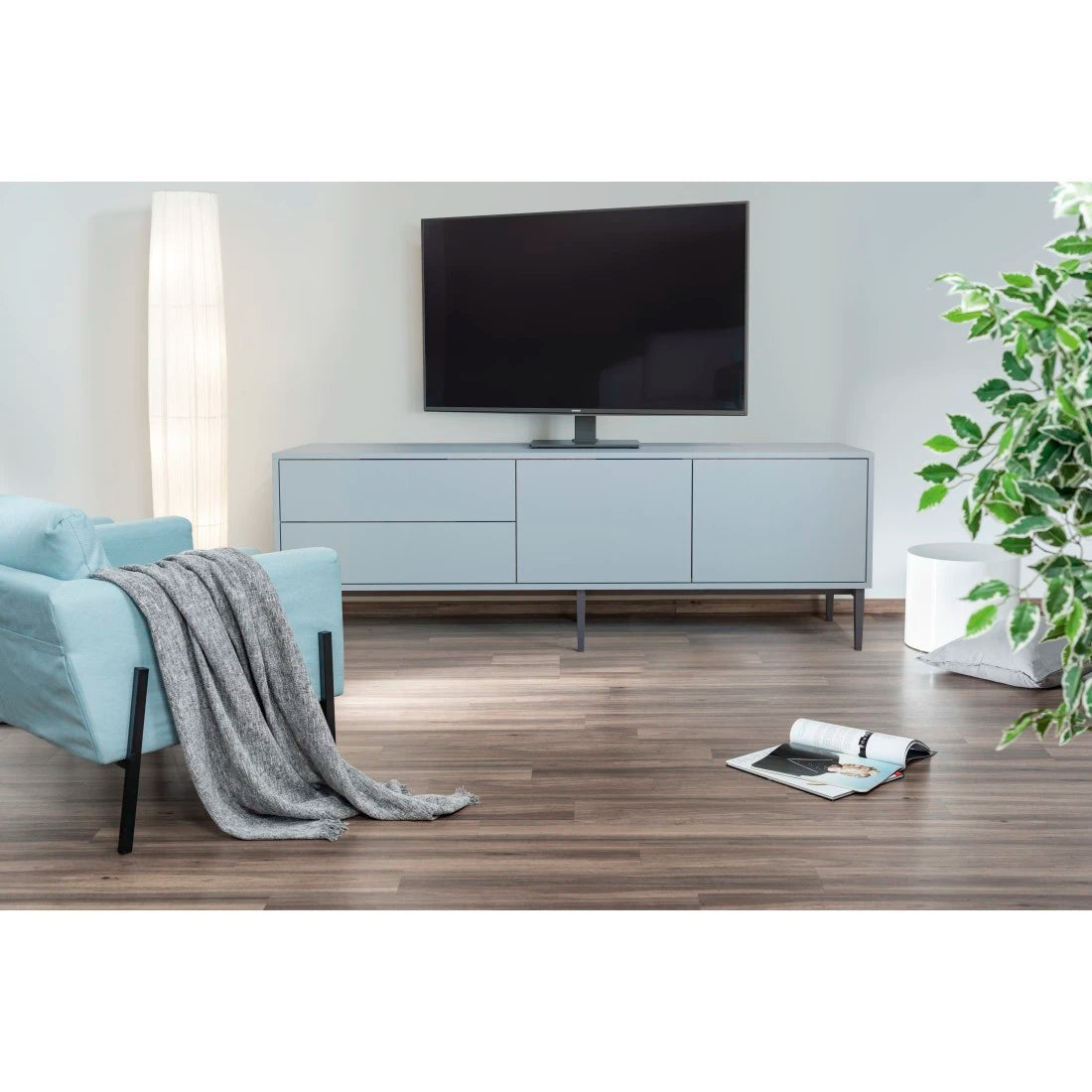 Hama TV Stand Swivel Height Adjustable 140cm (55") to 30kg