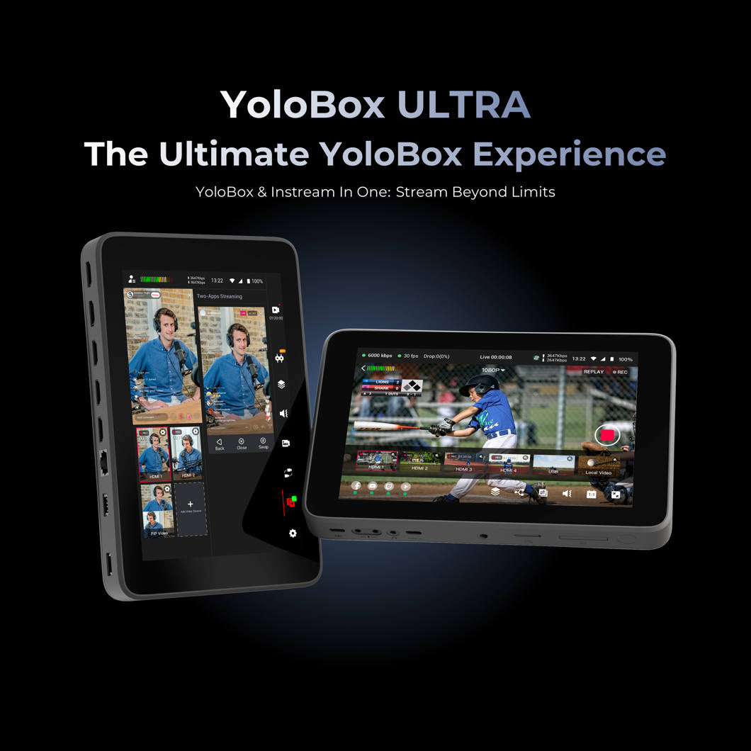 YoloLiv YoloBox Ultra - All-In-One Encoder, Switcher, Monitor, Recorder, Live Streaming