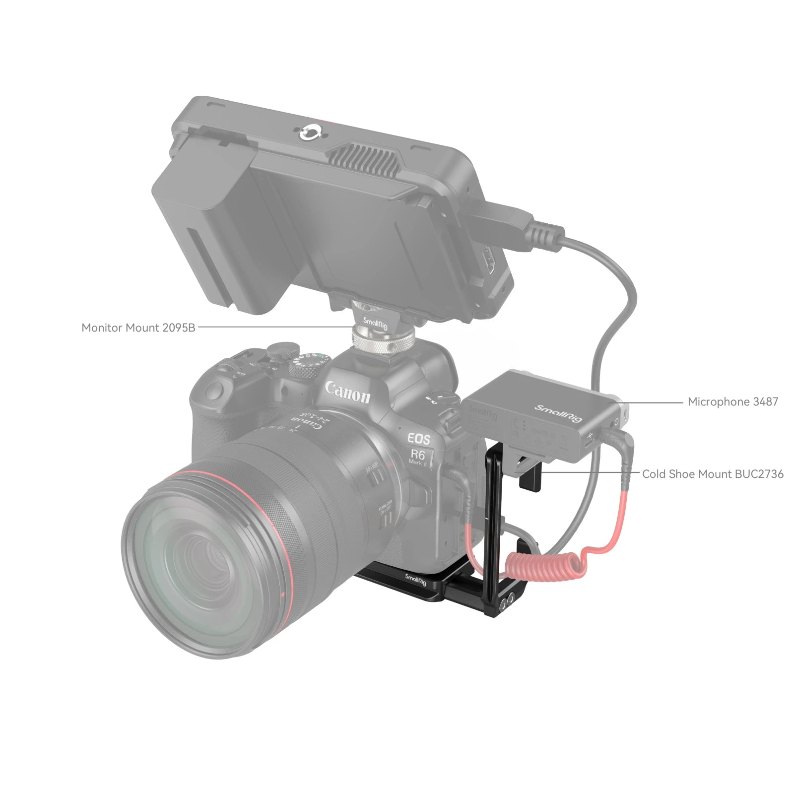 SmallRig L-Shape Mount Plate for Canon EOS R6 Mark II / R5 / R5 C / R6