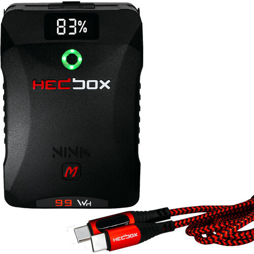 HEDBOX Nina M Smart Mini V-Mount Battery, Low Capacity Alarm, OLED Display