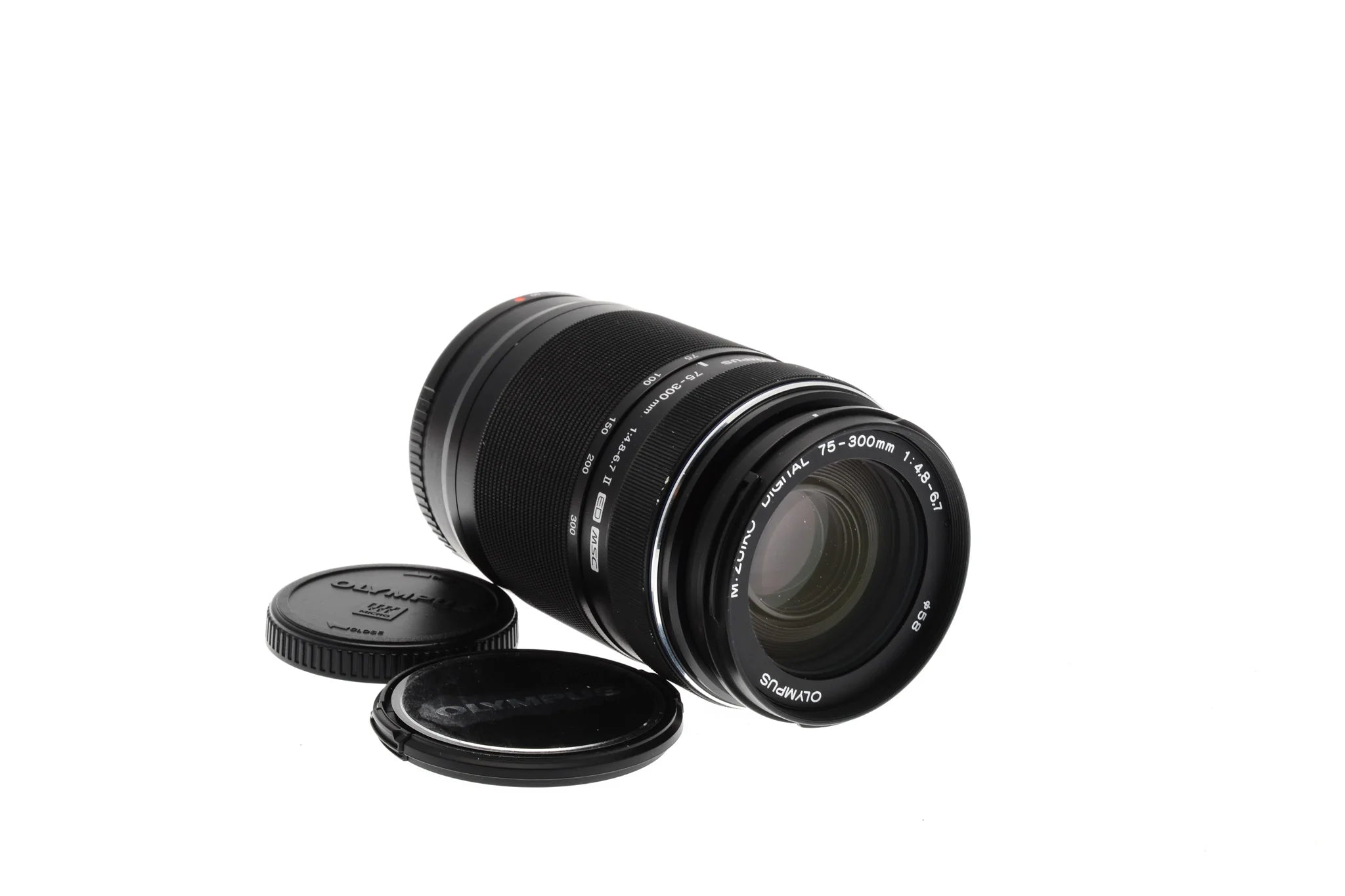 Olympus 75-300mm f4.8-6.7 II Lens - Black MFT Lens