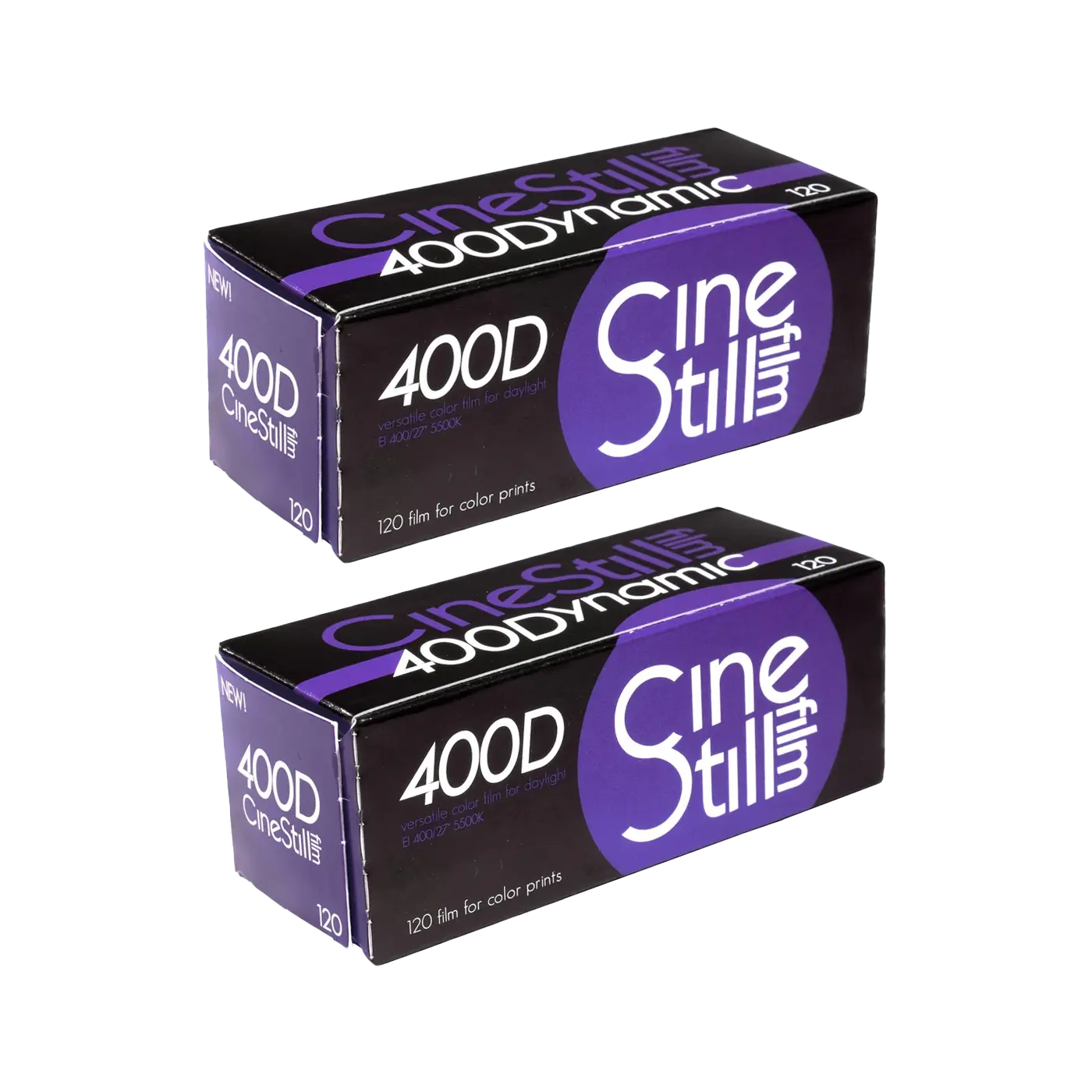 2x CINESTILL 400Dynamic Versatile Color Negative Film 120 product photo