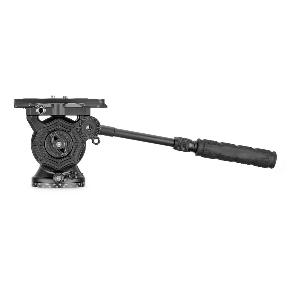 Camera pan and tilt head on a white background