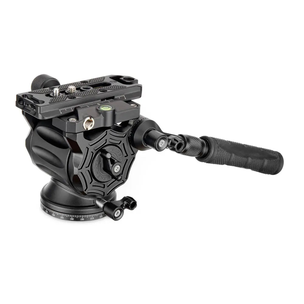 Camera fluid head on a white background