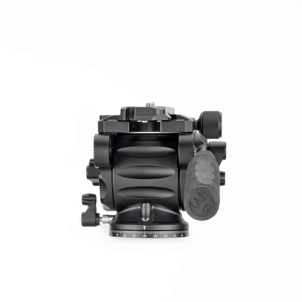 Camera tripod head on a white background