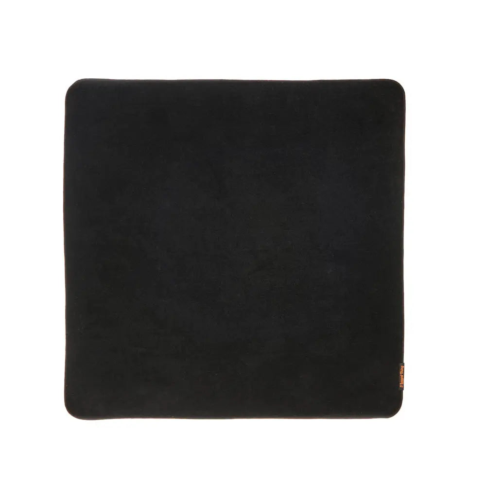 Black square object on a white background