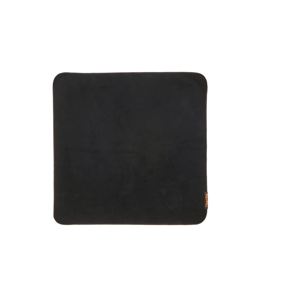 Black leather pouch on a white background