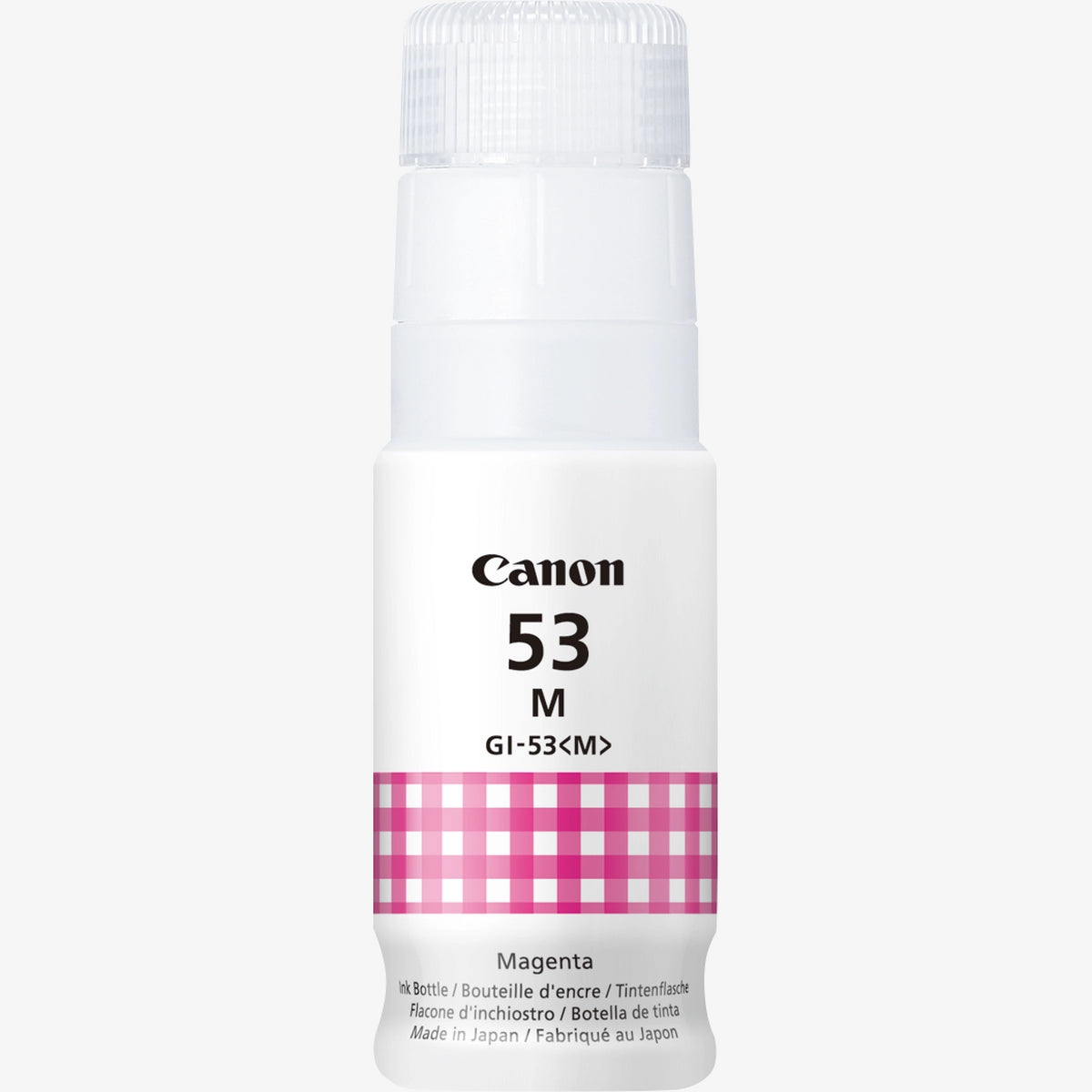product image of a canon GI-53 ink bottle on a white background