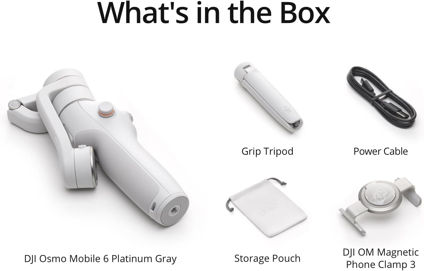 DJI OSMO Mobile 6 Smartphone Gimbal Stabilizer in Platinum Gray