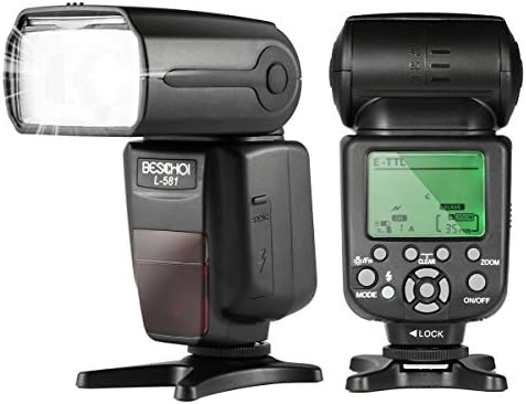 Beschoi L541 Speedlite Flash Universal On-camera Flash with LCD Display - Nikon