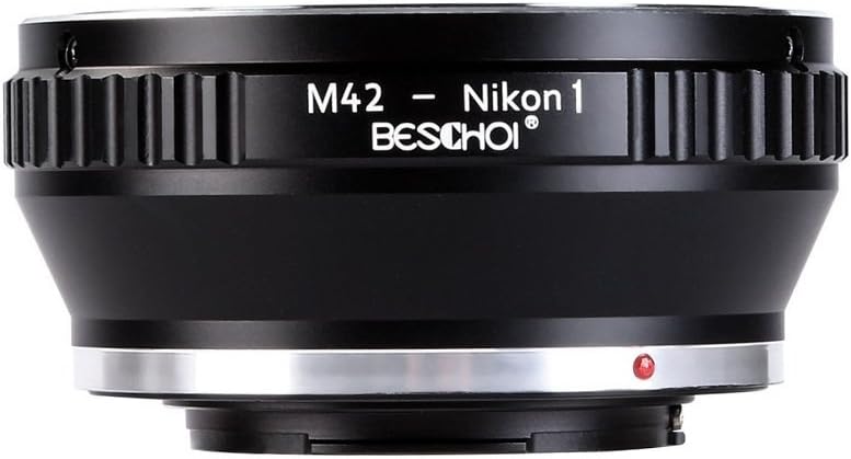Beschoi Lens Mount Adapter for M42 42mm Screw Mount Lens to Nikon 1-Se