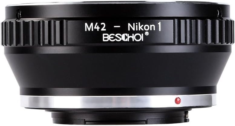 Beschoi Lens Mount Adapter for M42 42mm Screw Mount Lens to Nikon 1-Series Cameras