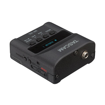 Tascam DR-10L Digital Audio Recorder with Lavalier Microphone - Black