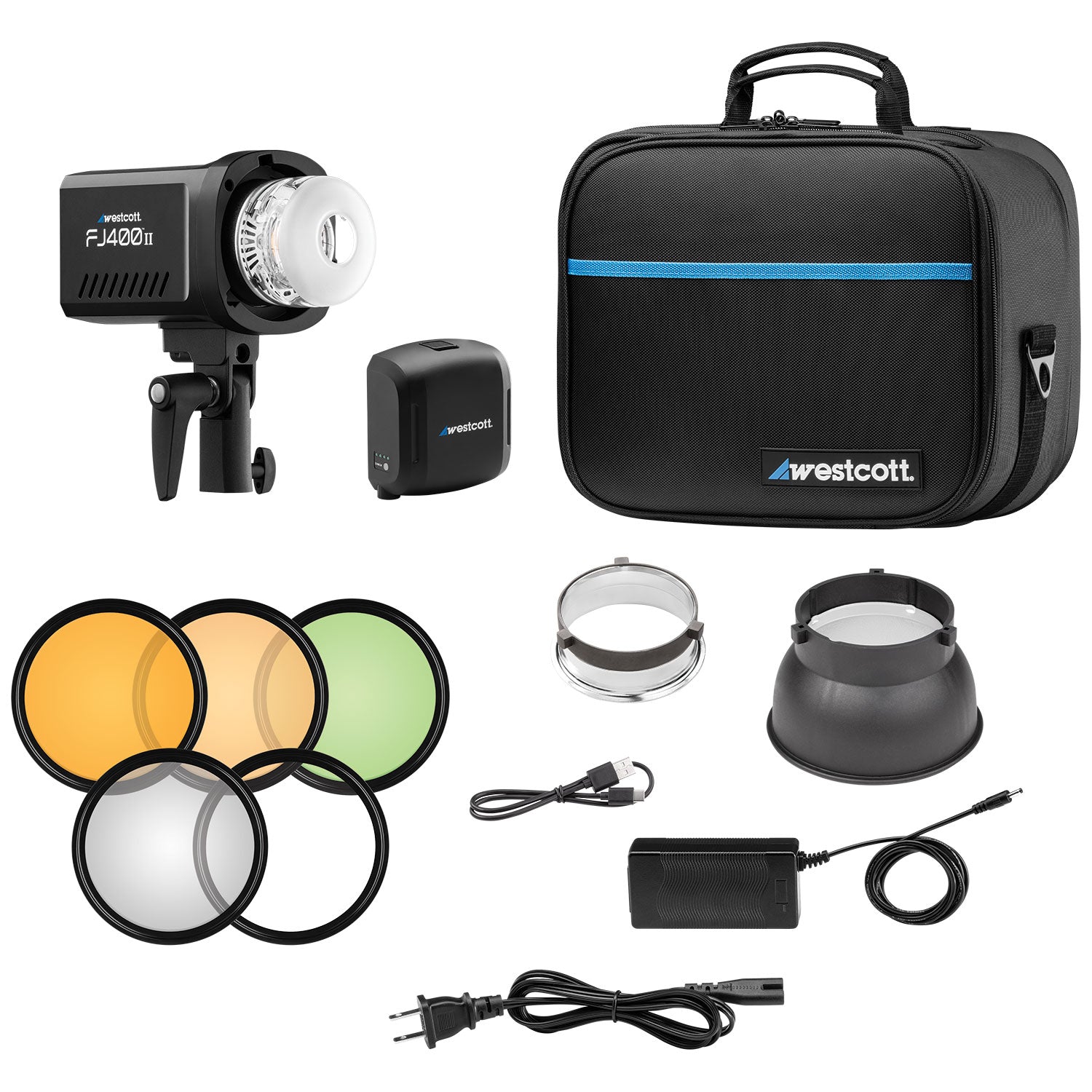 Westcott FJ400 II Touchscreen Strobe with FJ Pro AC/DC Battery (400Ws) - (5700)