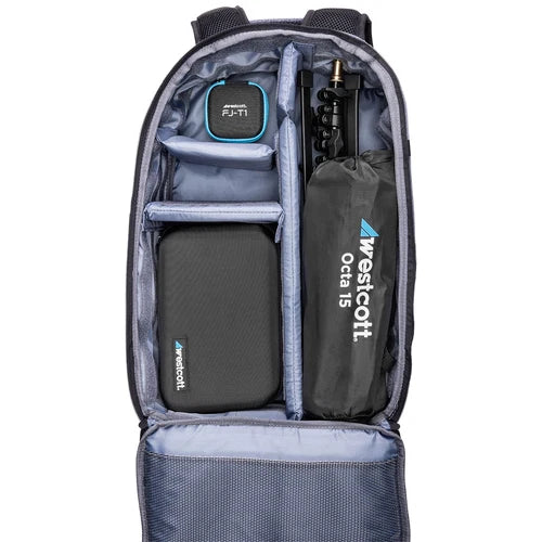 Westcott FJ100 Strobe 1-Light Backpack Kit with FJ-T1 M Multi-Brand Wireless Trigger