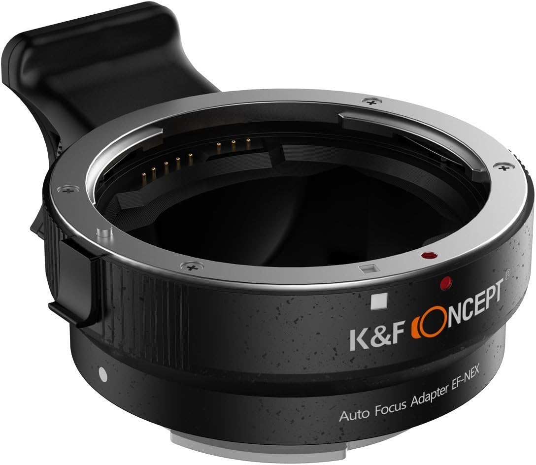 Image of Lens Mount Adapter, K&F Concept Auto Focus Electronic AF Canon EOS EF EF-S lens to Sony NEX E Mount Adapter Ring