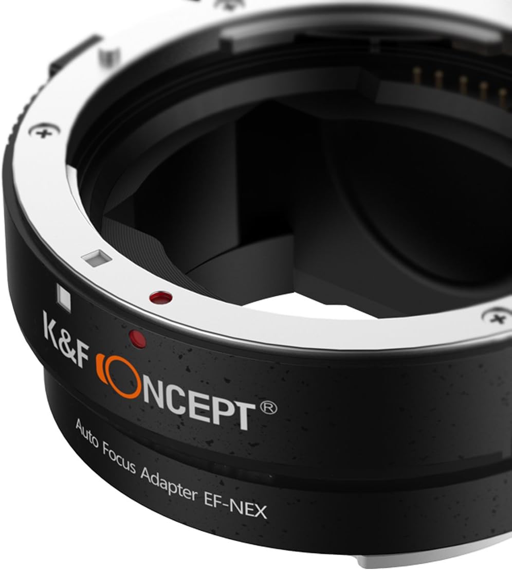 Image of Lens Mount Adapter, K&F Concept Auto Focus Electronic AF Canon EOS EF EF-S lens to Sony NEX E Mount Adapter Ring