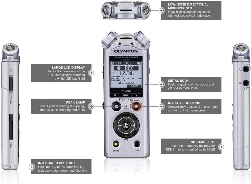 Olympus LS-P1 Linear PCM Audio Recorder