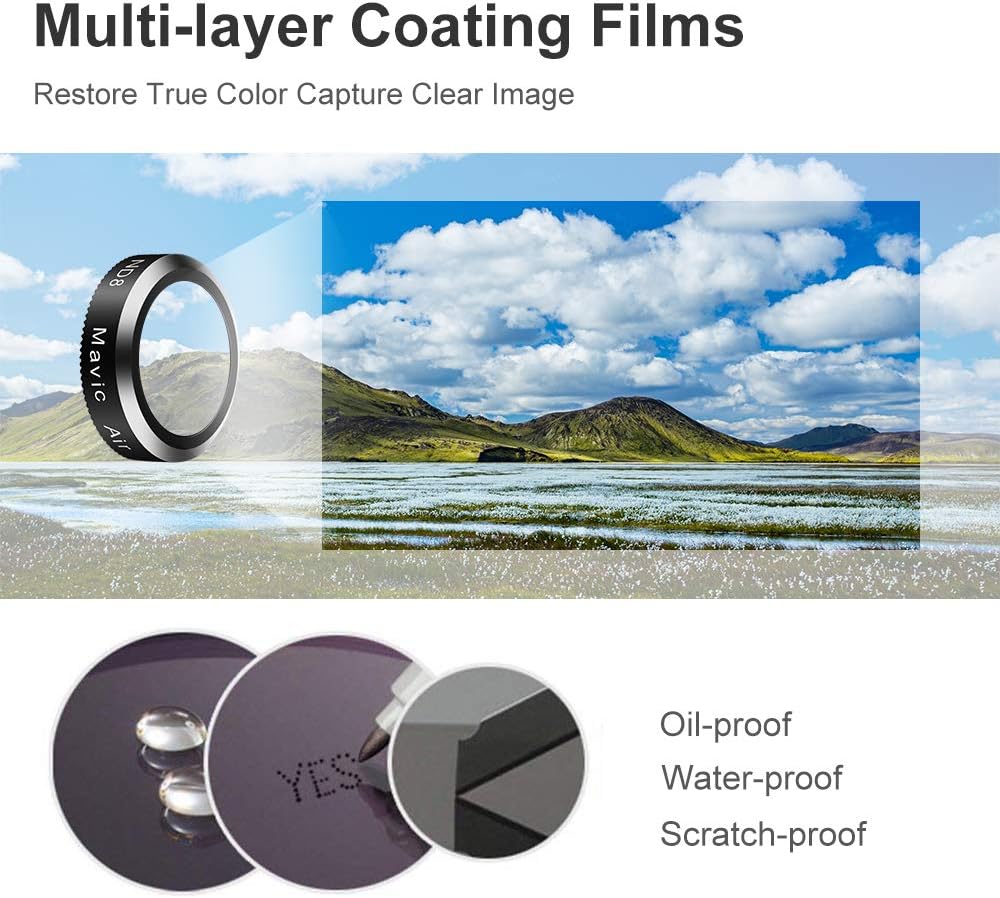 K&F Concept DJI Mavic Air Lens Filters (6 Pack)