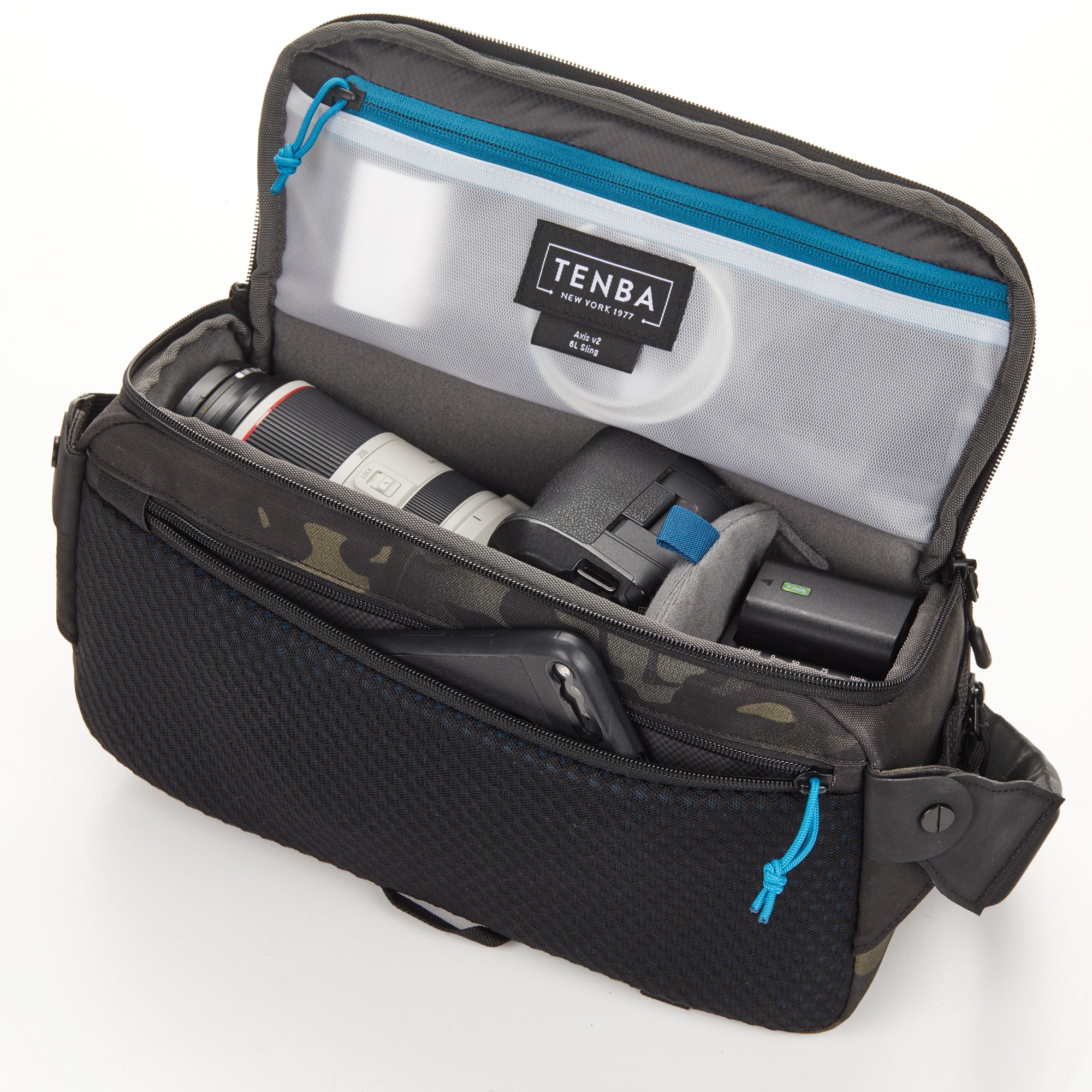 Tenba Axis v2 6L Sling Bag – MultiCam Black