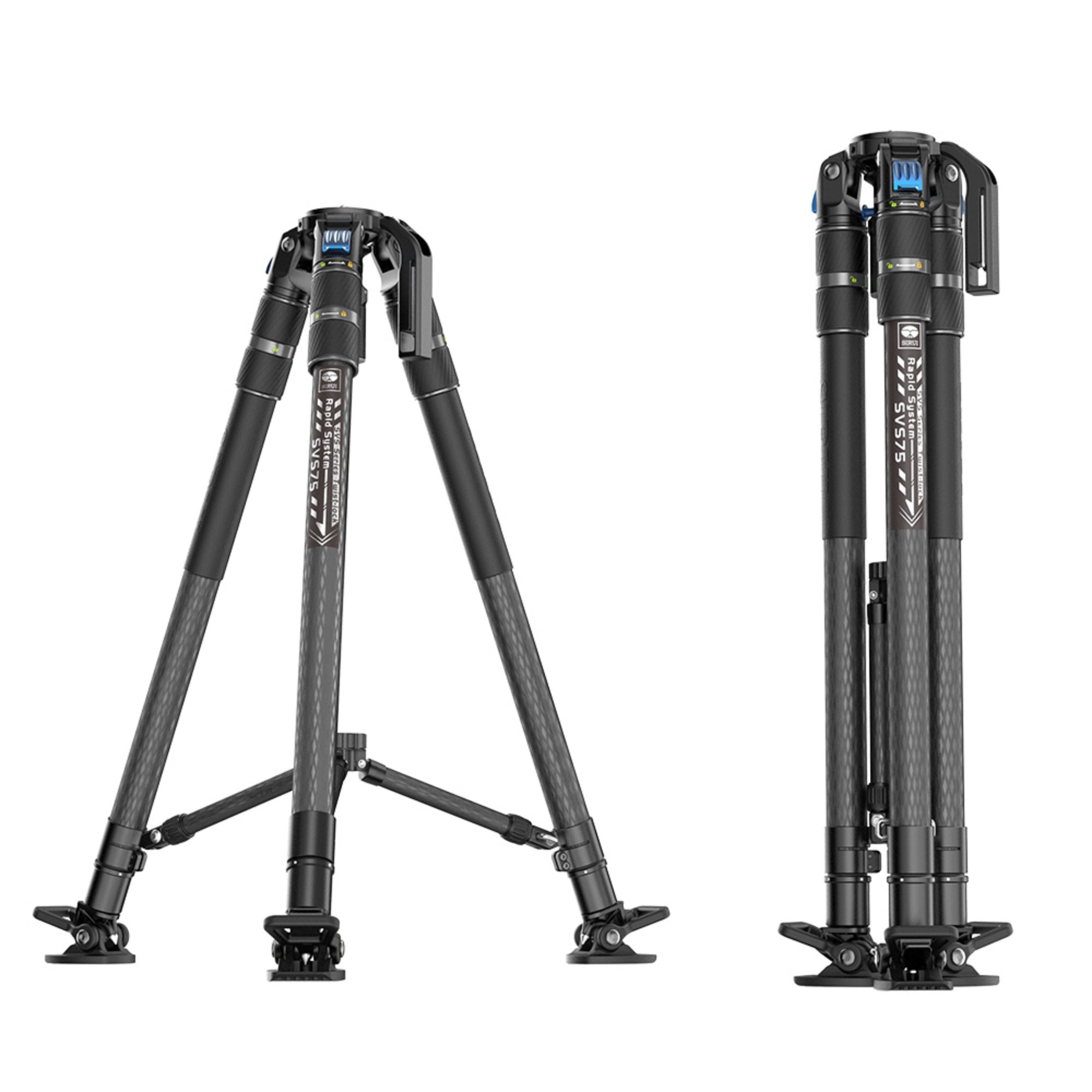 Sirui SVS75 & SVH15 Pro Rapid Professional Video Carbon Fibre Tripod Kit