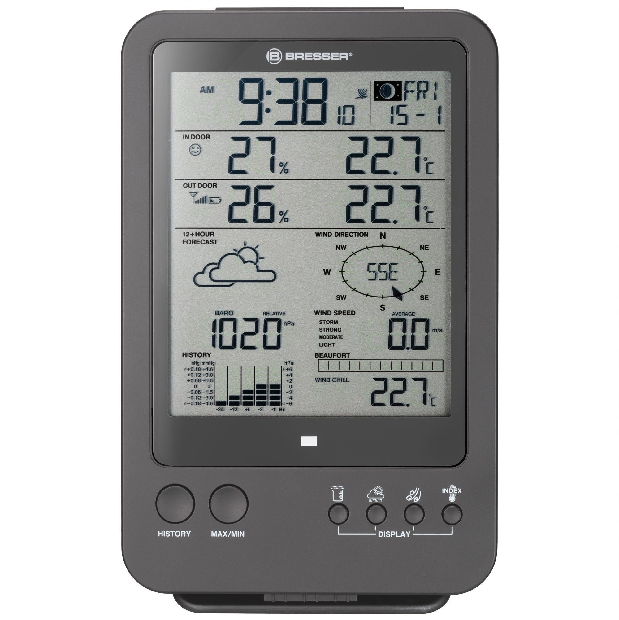 Clearance BRESSER Wireless Weather Station 5-in-1 Grey 7002513