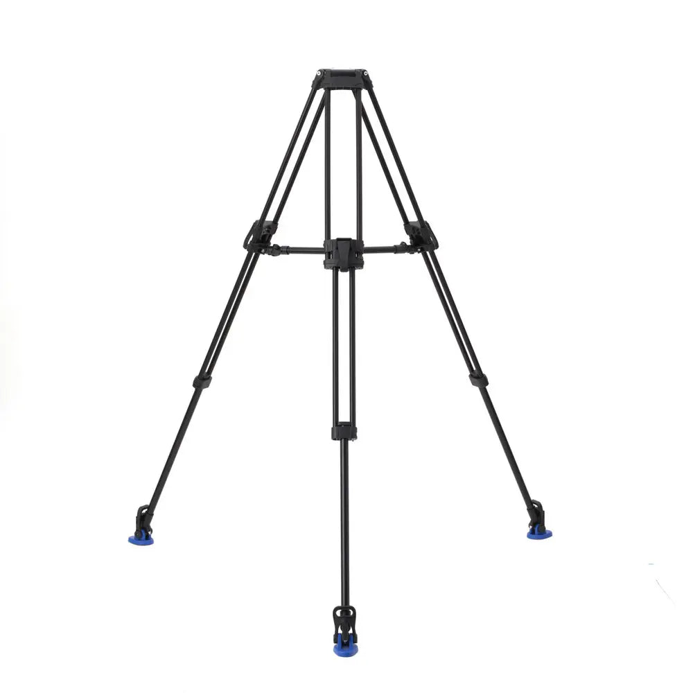 Black tripod on a white background