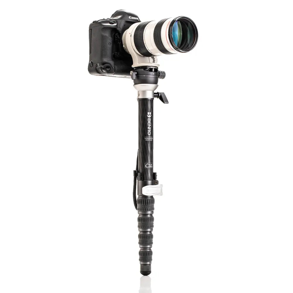 Benro MSDPL46C SupaDupa Monopod with camera attached