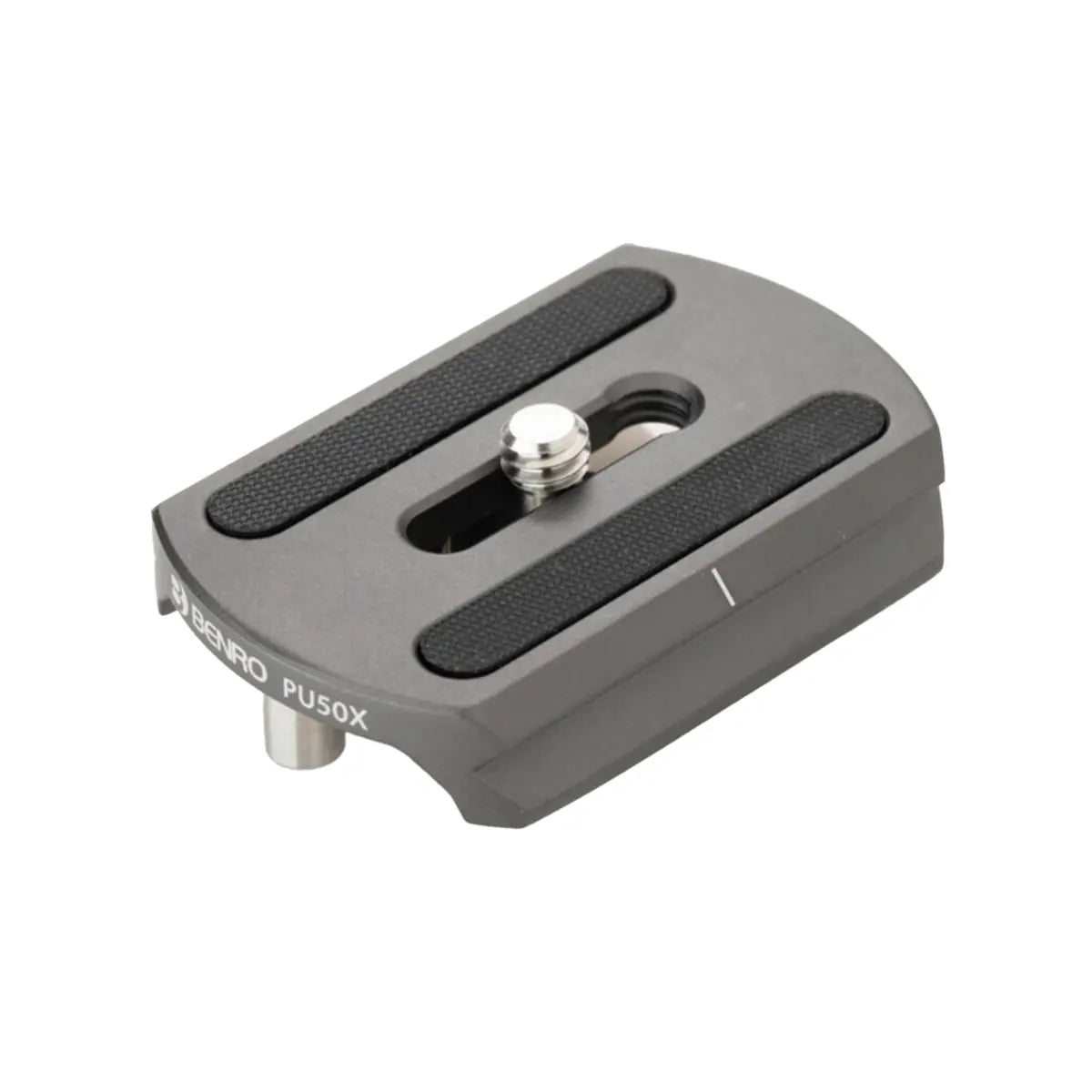 Camera accessory with brand name on a white background