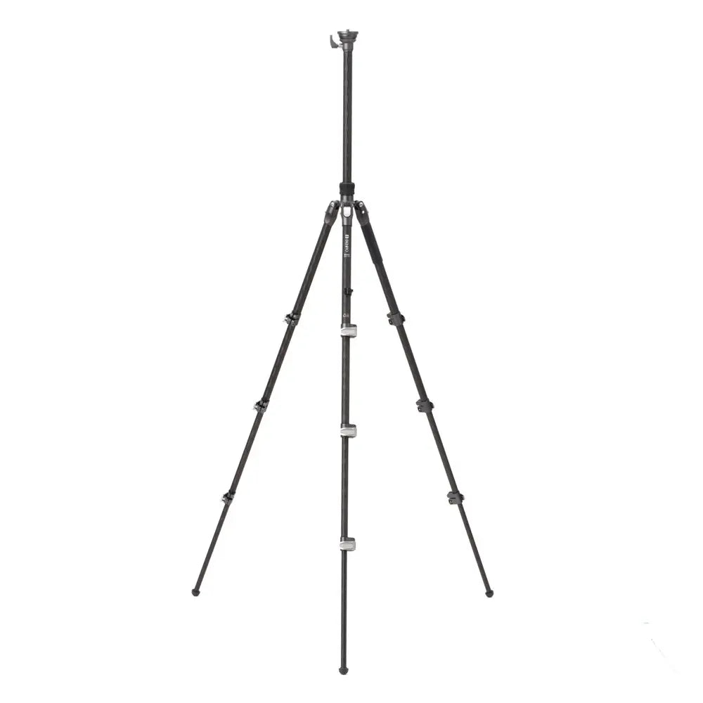Black tripod on a white background