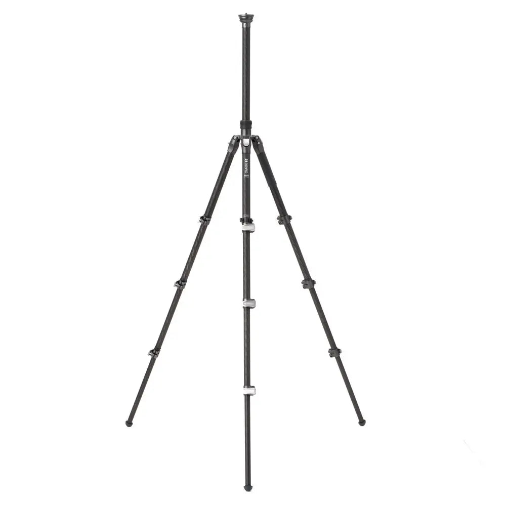 Black tripod on a white background