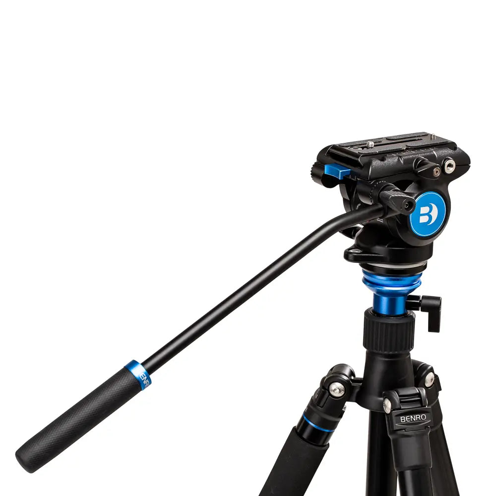 Benro S4 PRO Flat Base Fluid Video Tripod Head