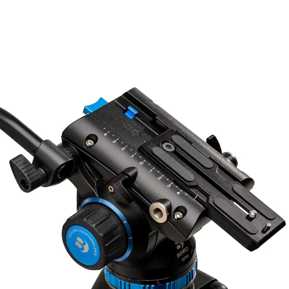 Benro S8 PRO Flat Base Fluid Video Tripod Head
