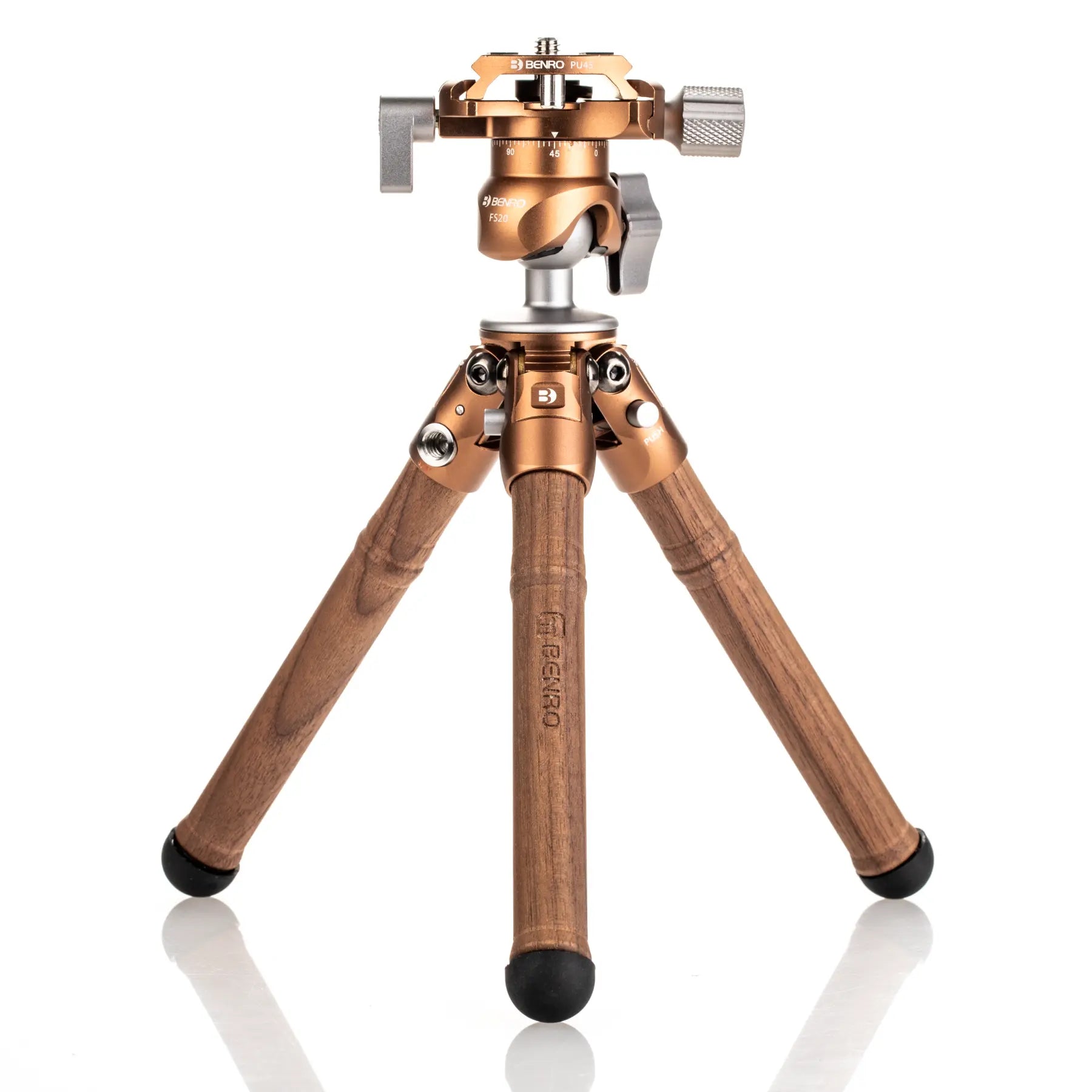 Benro Tablepod Tripod Wooden Edition Kit side angle