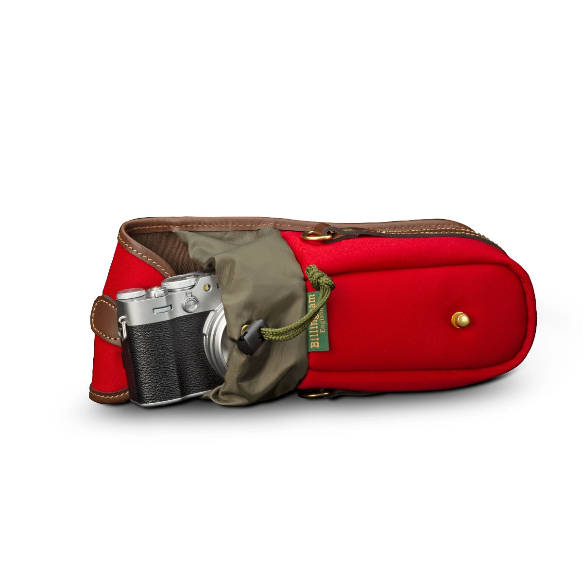 Billingham Ten-16 Burgundy/Chocolate side angle