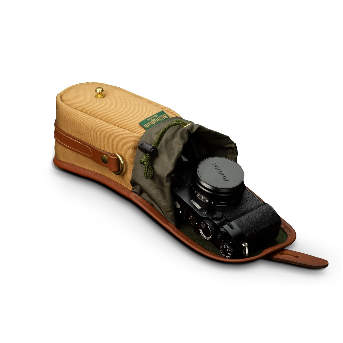 Billingham Ten-16 Khaki/Tan front angle