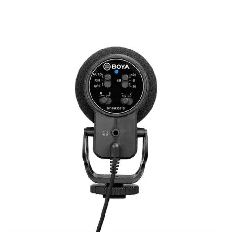 Boya BY-PM3051S microphone on a white background