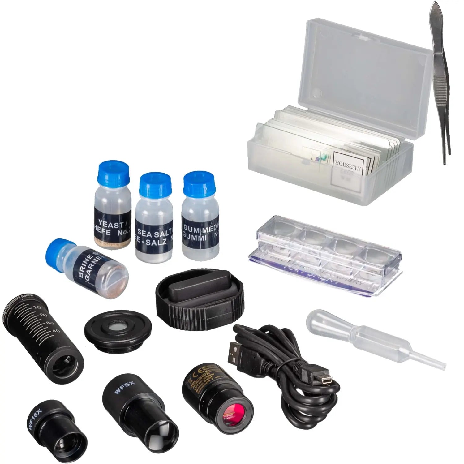 Clearance Bresser Biolux NV 20x-1280x Microscope with HD USB camera