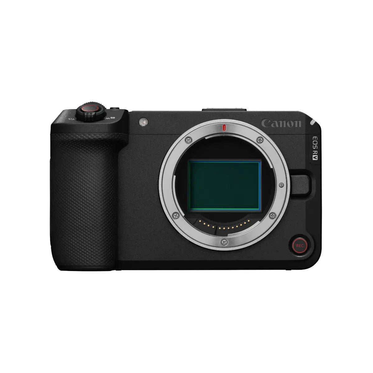 Canon camera body on a white background