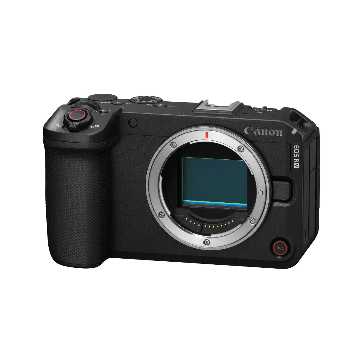 Canon EOS RP mirrorless camera on a white background
