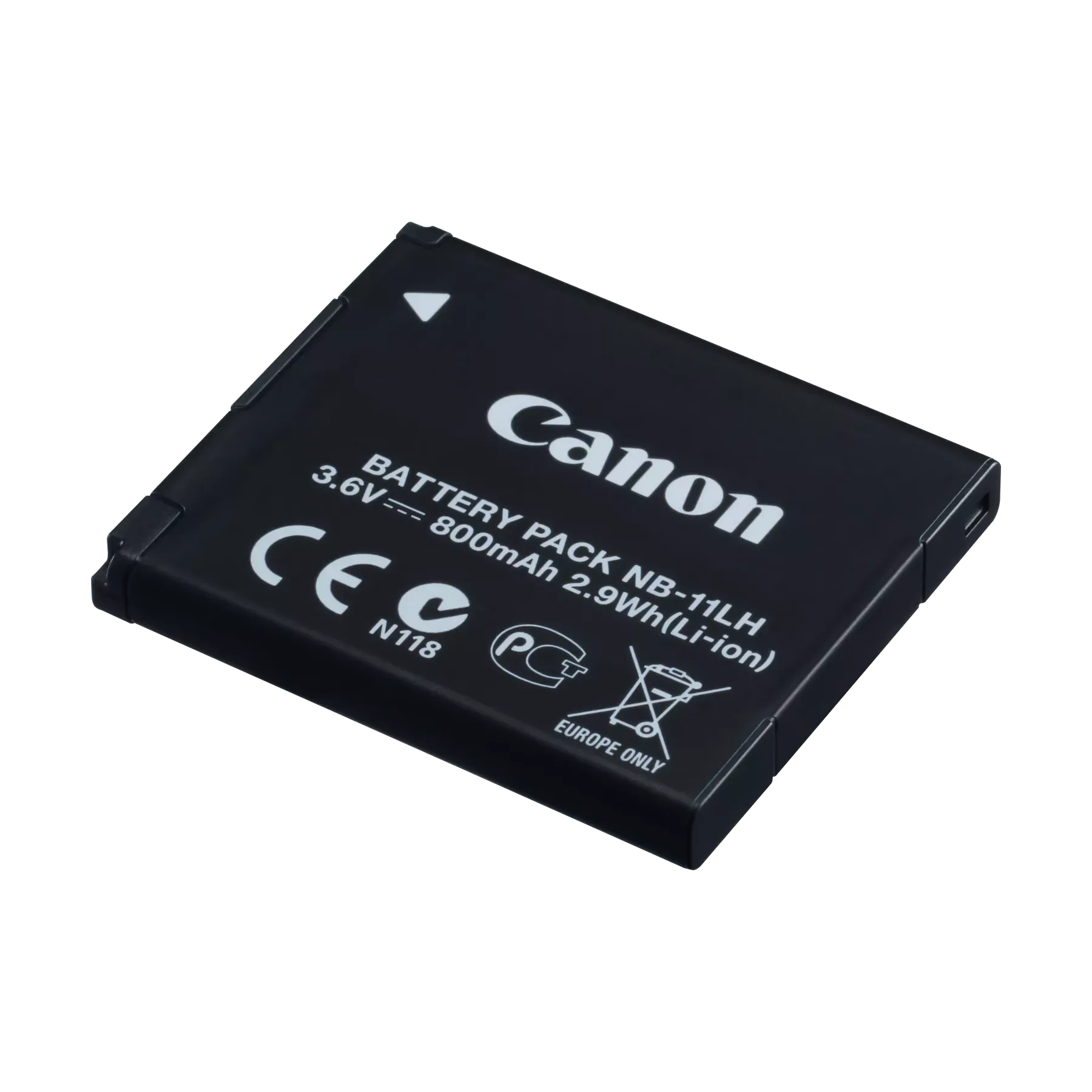 Canon battery pack NB-11LH on a white background