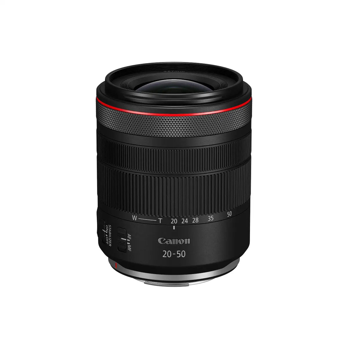Canon camera lens on a white background