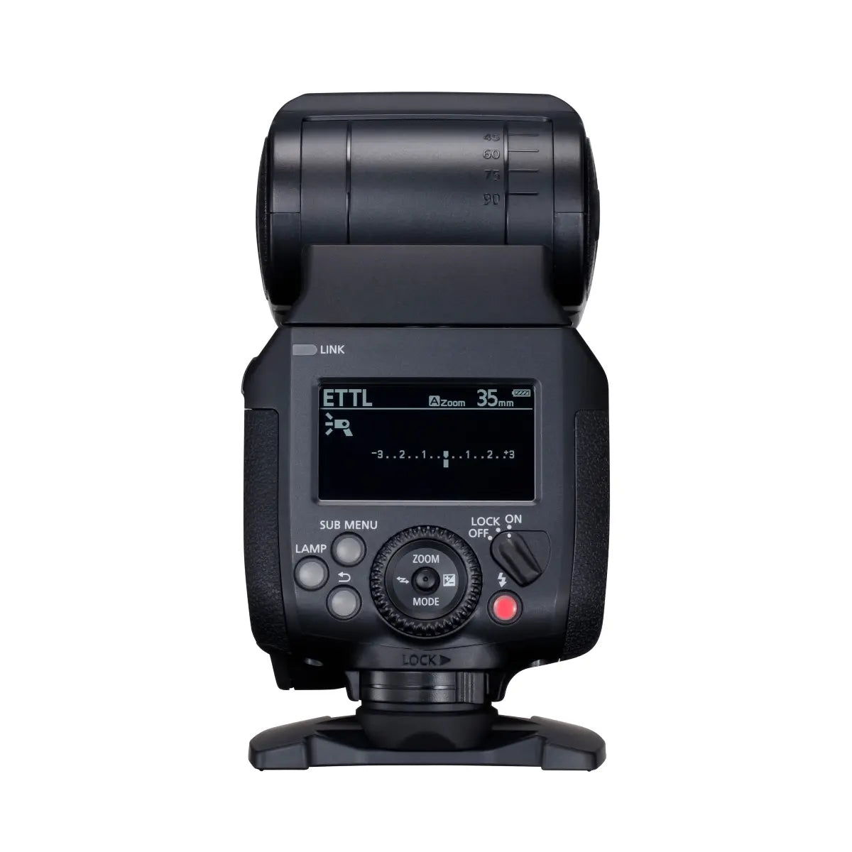 Canon Speedlite EL-1 (Ver.2) Flashgun back angle with screen off