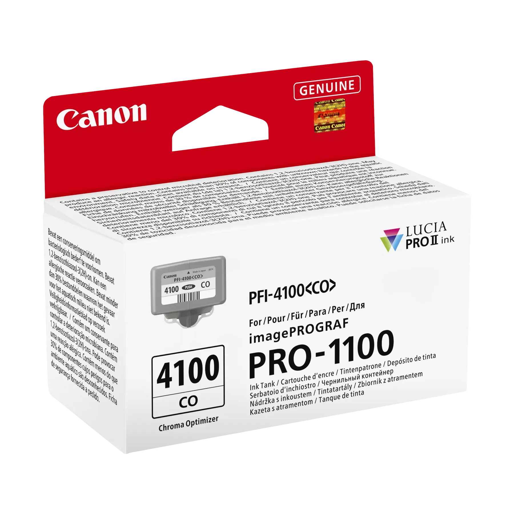 Canon LUCIA PRO II PFI-4100CO Chroma Optimizer Cartridge for PRO-1100 Printer