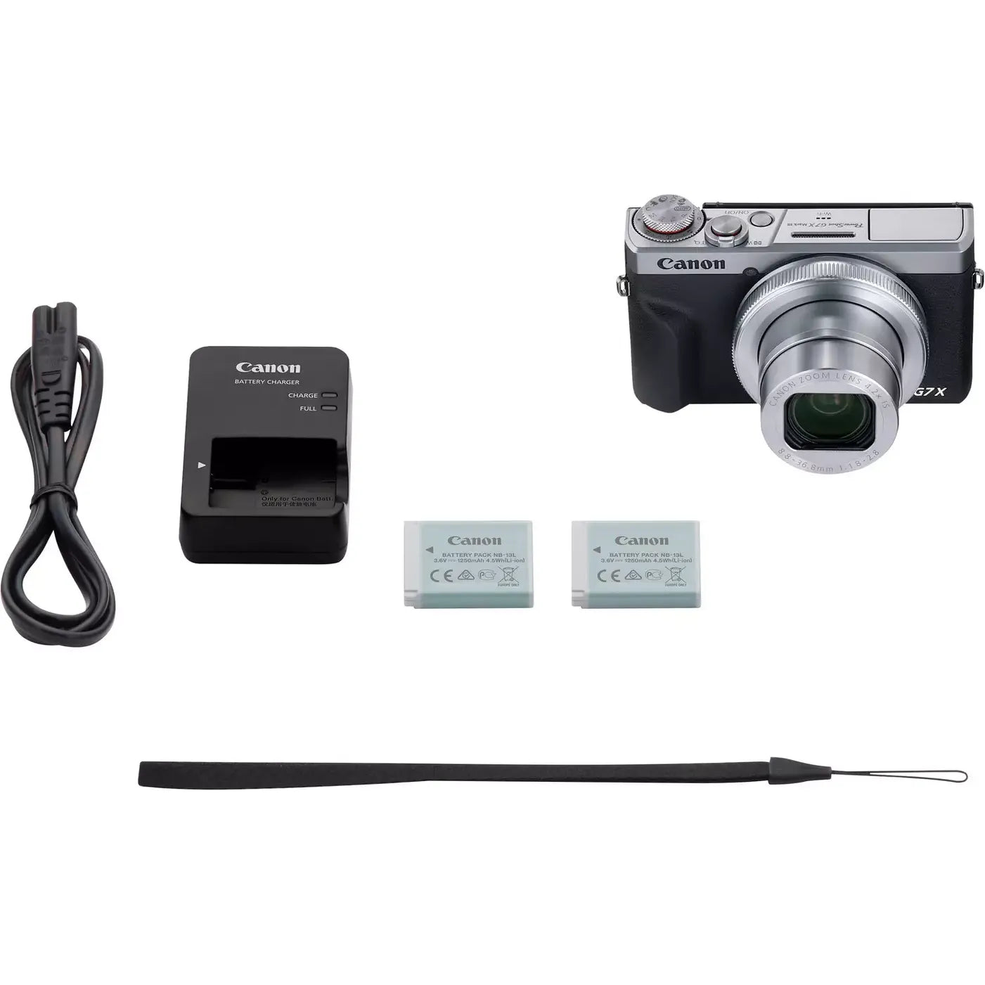 Canon PowerShot G7 X Mark III Compact Digital Camera - Battery Kit - Silver