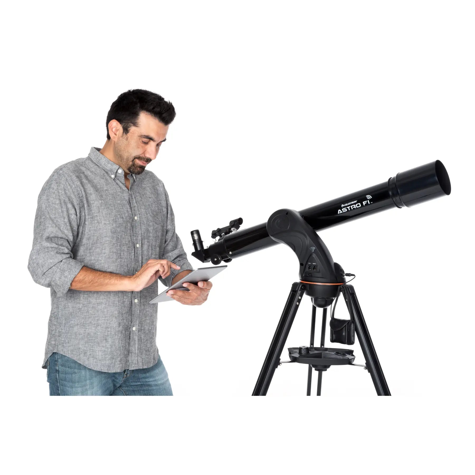 Celestron AstroFi 90 Telescope Wi-Fi Refractor - Black